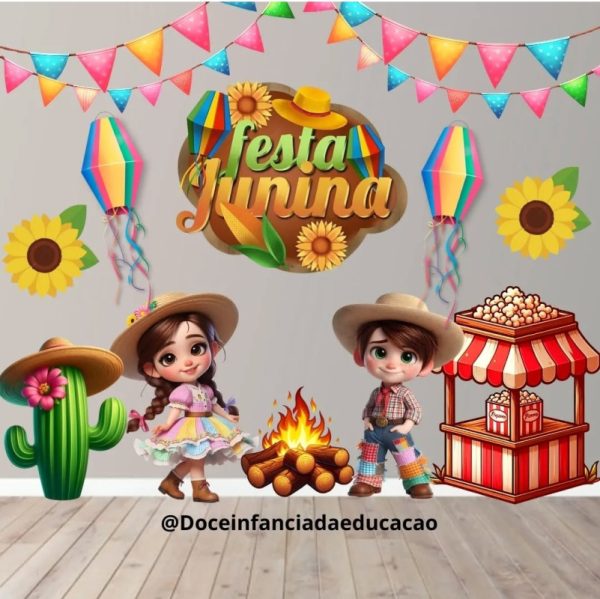 🌽🪗 Painel Festa Junina 🪗🌽