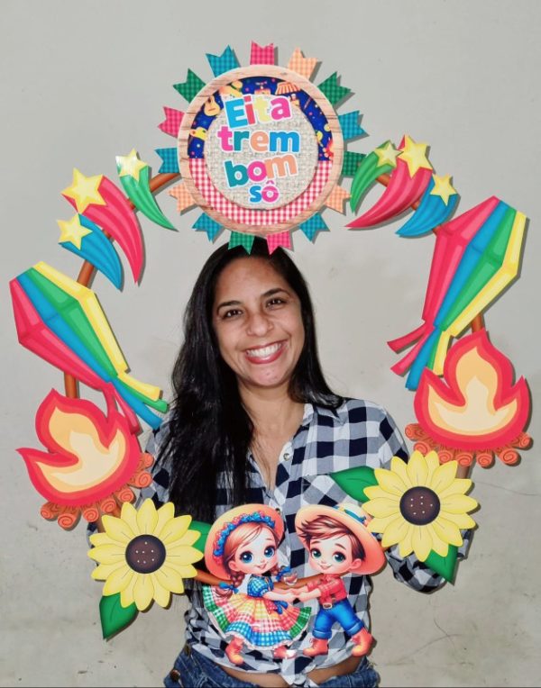 🌟🎉 Moldura Bambolê e Lembrancinha festa Junina 🎉🌟