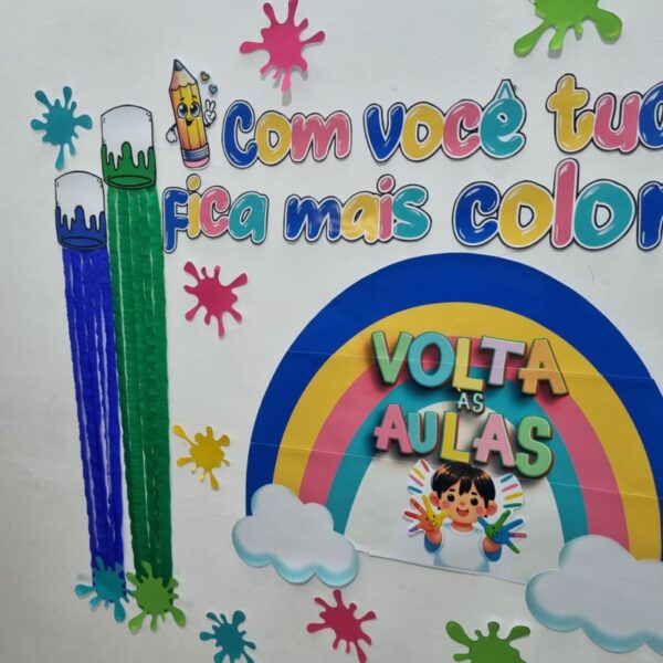 Painel Volta às Aulas " Com você tudo fica mais colorido 🎨 - Imagem 5