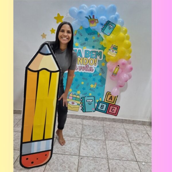 Painel Volta às aulas ABC 3D - Imagem 5