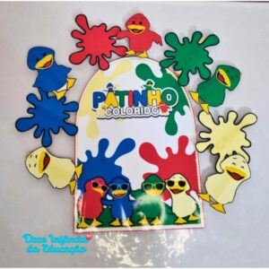 🌈Luva Musical Patinho Colorido