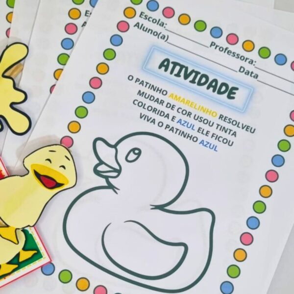 🌈Luva Musical Patinho Colorido - Imagem 5