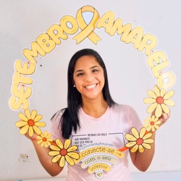 🌼Moldura Bambolê Setembro Amarelo 🌼