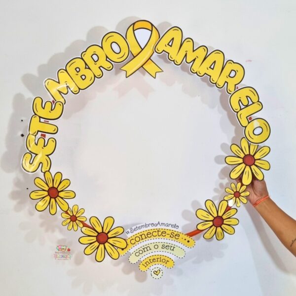 🌼Moldura Bambolê Setembro Amarelo 🌼 - Imagem 2