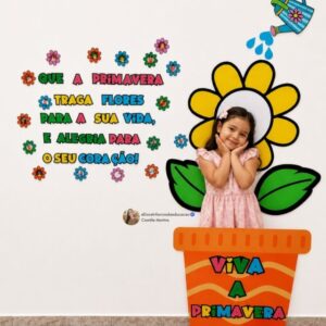Painel 3D Dia da Primavera