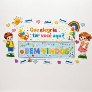 Painel Volta às aulas - Que Alegria te você aqui