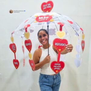 Sombrinha Interativa Dia das Mães- Mãe, Você é..