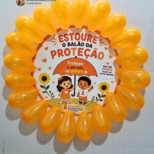Balões da Proteção - Maio Laranja