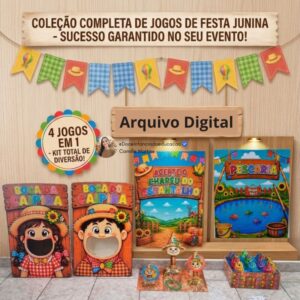 Kit 4 Brincadeiras Festa Junina