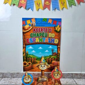 Brincadeira Interativa - Acerte a o chapéu do espantalho