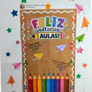 Painel Feliz Volta às Aulas